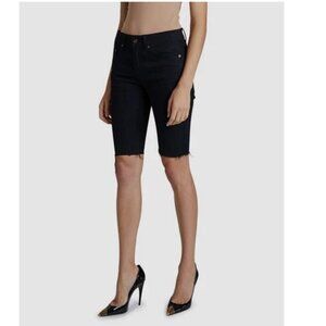 Saint Laurent Black Denim Bermuda Shorts